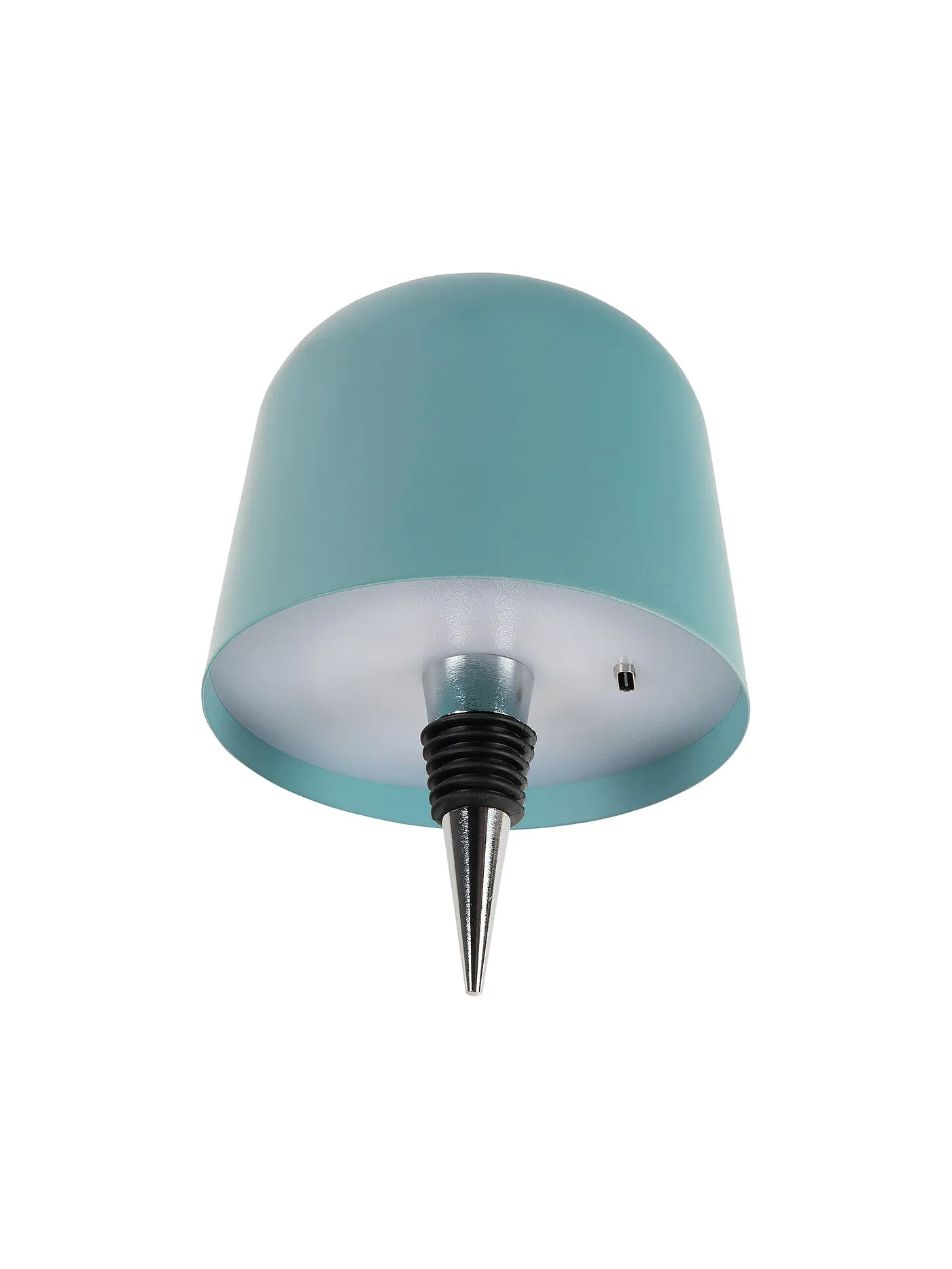 LEITMOTIV | LED Flaschenlampe CONE HAT Tea Green | hellblau